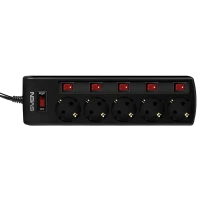 Prelungitor electric SVEN SF-05PL, 5 Prize, 1,8m, Negru