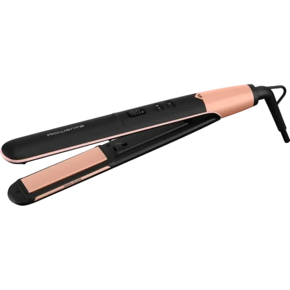 Placă de îndreptat părul Rowenta Express Shine Papaya SF4620F0, Negru