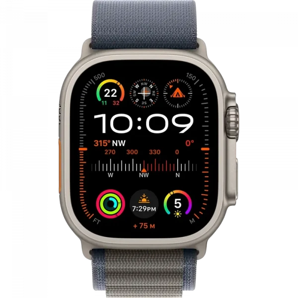 Ceas inteligent Apple Watch Ultra 2, 49mm, Titanium | Blue