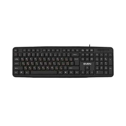 Tastatură SVEN KB-S230, Cu fir, Negru
