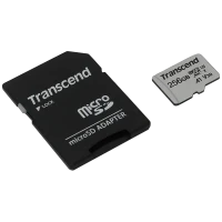 Карта памяти Transcend MicroSDXC Class 10, 256Гб (TS256GUSD300S-A)