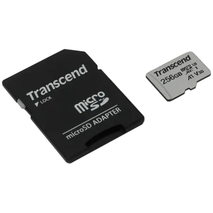 Карта памяти Transcend MicroSDXC Class 10, 256Гб (TS256GUSD300S-A)