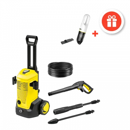 Karcher K 5, 145 бар, 2100 Вт + Ручной Пылесос CVH 2, 0.5 л