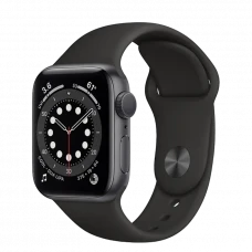 Ceas inteligent Apple Watch SE MYDP2, 40mm, Carcasă Space Gray din aluminiu cu bandă sport Neagră