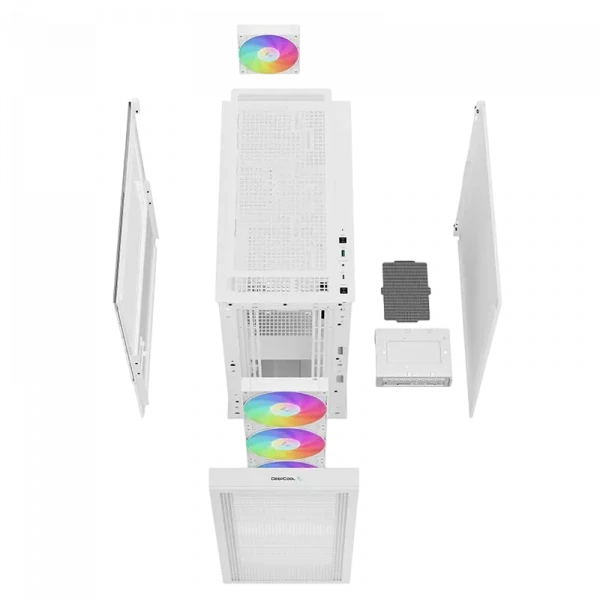 Carcasă PC Deepcool CH560 Digital WH, Midi-Tower, Fără PSU, Alb