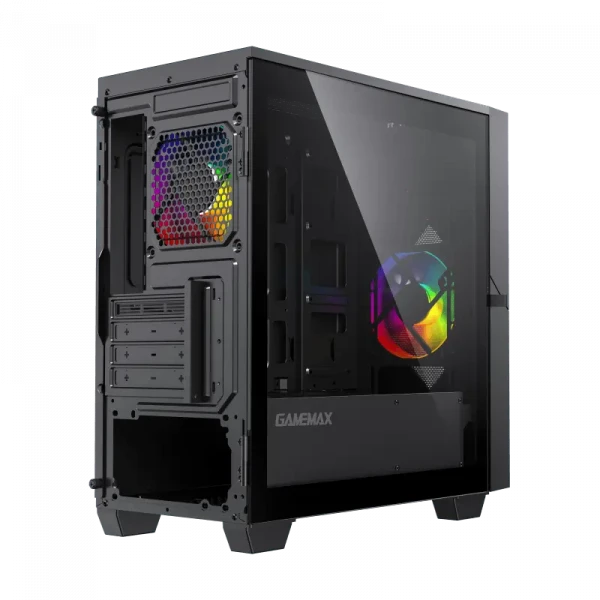 Компьютерный корпус Gamemax Cyclops, Midi-Tower, Без блока питания, Чёрный