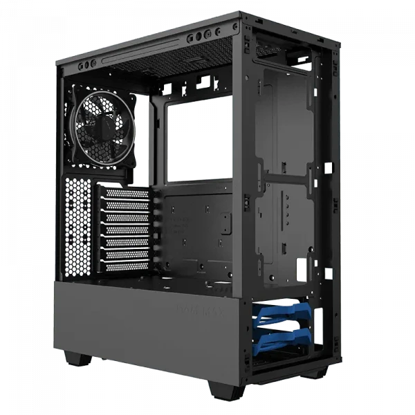 Carcasă PC Gamemax Panda T802 BK, Midi-Tower, Fără PSU, Negru