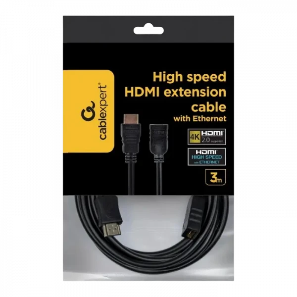 Cablu Video Cablexpert CC-HDMI4X-10, HDMI (M) - HDMI (F), 3m, Negru