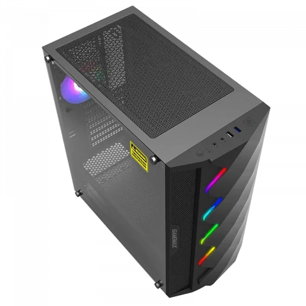 Компьютерный корпус Gamemax Diamond COC, Midi-Tower, Без блока питания, Чёрный
