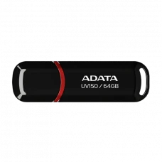 Memorie USB ADATA UV150, 64GB, Negru/Rosu