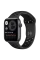 Ceas inteligent Apple Watch Nike Series 6 MG173, 44mm, Carcasă din aluminiu cu bandă sport Anthracite/Black