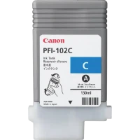 Cartuș de cerneală Canon PFI-102, 130ml, Cyan