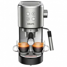 Cafetiera manuala Krups XP442C11, 1400W, Argintiu