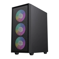 Carcasă PC Gamemax Storm, Mini-Tower, Fără PSU, Negru