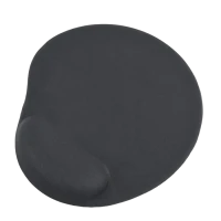 Коврик для мыши Gembird MP-GEL-BK, 240мм x 220мм, Чёрный