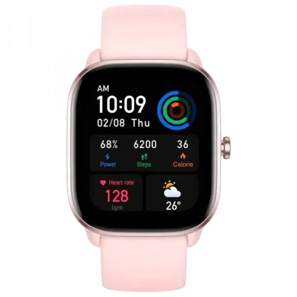 Умные часы Xiaomi Amazfit GTS 4 Mini, 42 мм, Розовый фламинго