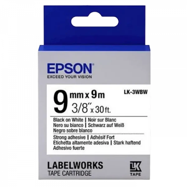 Epson LK-3WBW, 9мм х 9м
