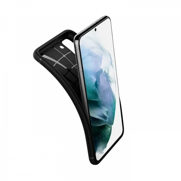 Чехол Spigen Galaxy S21, Rugged Armor, Матовый черный
