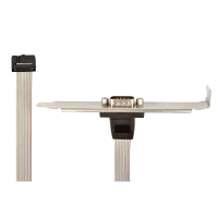 Receptacul pentru port serial DB9 pe suport Cablexpert CCDB9RECEPTACLE, Auriu