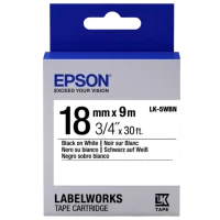 Картридж с лентой Epson LK-5WBN, 18 мм x 9 м