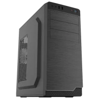 Carcasă PC Sohoo 5916BG, Midi-Tower, ATX, Negru/Gri