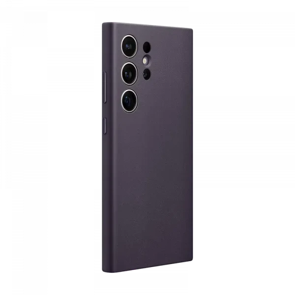 Чехол Samsung Vegan Leather Case Galaxy S24 Ultra, Темно-фиолетовый