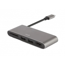 Adaptor Moshi Type-C Multimedia Adapter, USB Type-C/USB Type-A, HDMI Gri