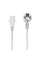 Cablu de alimentare Cablexpert PC-186W-VDE, 1.8 m, Alb