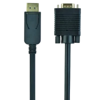 Видео кабель Cablexpert CCP-DPM-VGAM-5M, DisplayPort (M) - VGA D-Sub (M), 5м, Чёрный