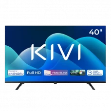40 LED SMART TV KIVI 40F730QB, 1920x1080 FHD, Android TV, Negru