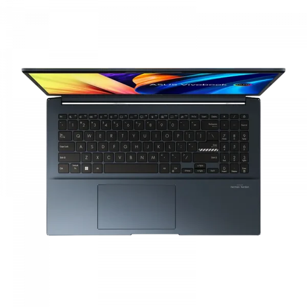 Laptop 15,6 ASUS Vivobook Pro 15 OLED M6500QC, Quiet Blue, AMD Ryzen 5 5600H, 16GB/512GB, Fără SO