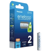 Аккумуляторы Panasonic BK-4MCDE/2BE, AAA, 800 мА·ч, 2 шт.