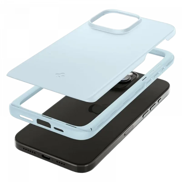 Husă Spigen iPhone 15 Pro Thin Fit, Albastru stins