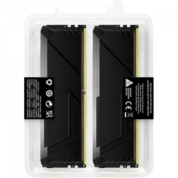 Оперативная память Kingston FURY Beast RGB, DDR4 SDRAM, 3600 МГц, 32 Гб, KF436C18BB2AK2/32