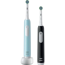 Электрическая зубная щетка Braun Oral-B Pro 1 Duo, Черный | Голубой