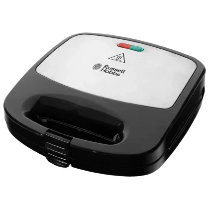 Aparat pentru sandwich multifunctional Russell Hobbs Fiesta 3 in 1 Deep Fill Sandwich Makeк, Negru / Argintiu