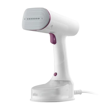Aparat de călcat vertical cu aburi Braun GS 5011 PU, Alb | Violet