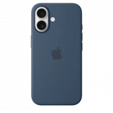Чехол Apple iPhone16 Silicone Case with MagSafe, Denim