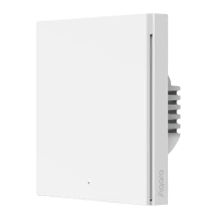 Întrerupător inteligent AQARA Smart Wall Switch H1, Alb