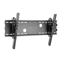 Suport înclinat pe perete Reflecta Plano Slim, Negru