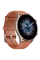 Ceas inteligent Xiaomi Amazfit GTR 3 ProCarcasă din aluminiu de culoare Gri cu bandă din Piele Maro