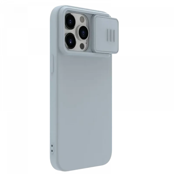 Чехол Nillkin iPhone 15 Pro, CamShield Silky Silicone, Star Gray