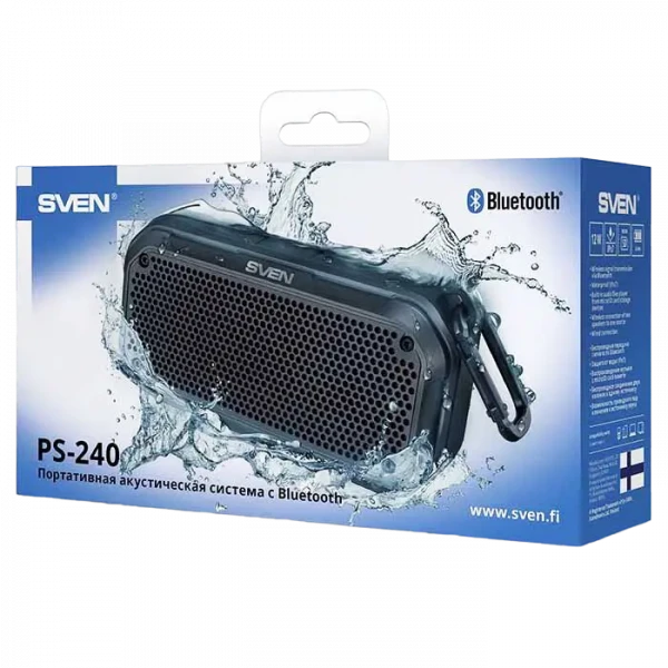 Boxă portabilă SVEN PS-240, Negru