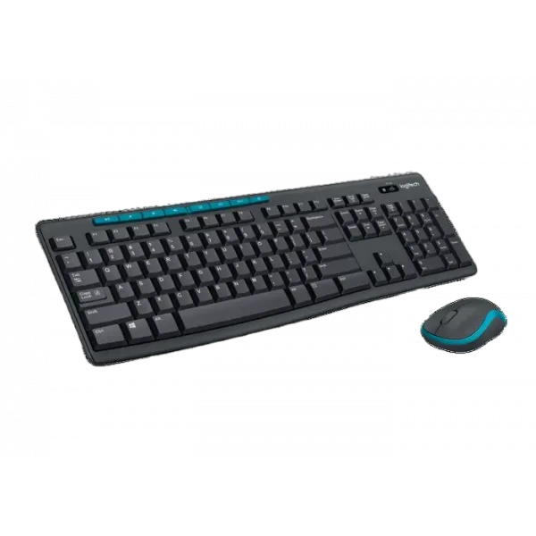 Клавиатура и мышь Logitech MK275, Беспроводное, Черный/Синий