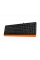 Tastatură A4Tech FK10, Cu fir, Negru/Portocaliu