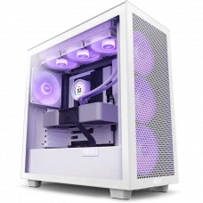 Carcasă PC NZXT H7 Flow RGB, Midi-Tower, ATX, Alb