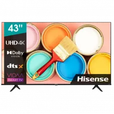 43 LED SMART TV Hisense 43A6BG, 3840x2160 4K UHD, VIDAA U OS, Negru
