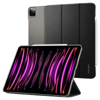 Чехол для планшета Spigen iPad Pro 11, Liquid Air, 11, ТПУ, ПУ, Чёрный