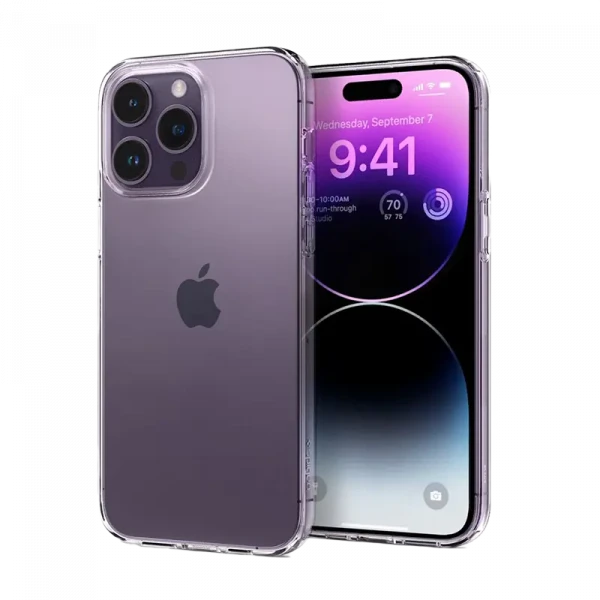 Husă Spigen iPhone 14 Pro Max, Liquid Crystal, Transparent, foto 2