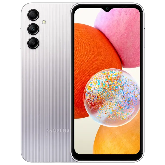 Смартфон Samsung Galaxy A14, 4Гб/128Гб, Серебристый